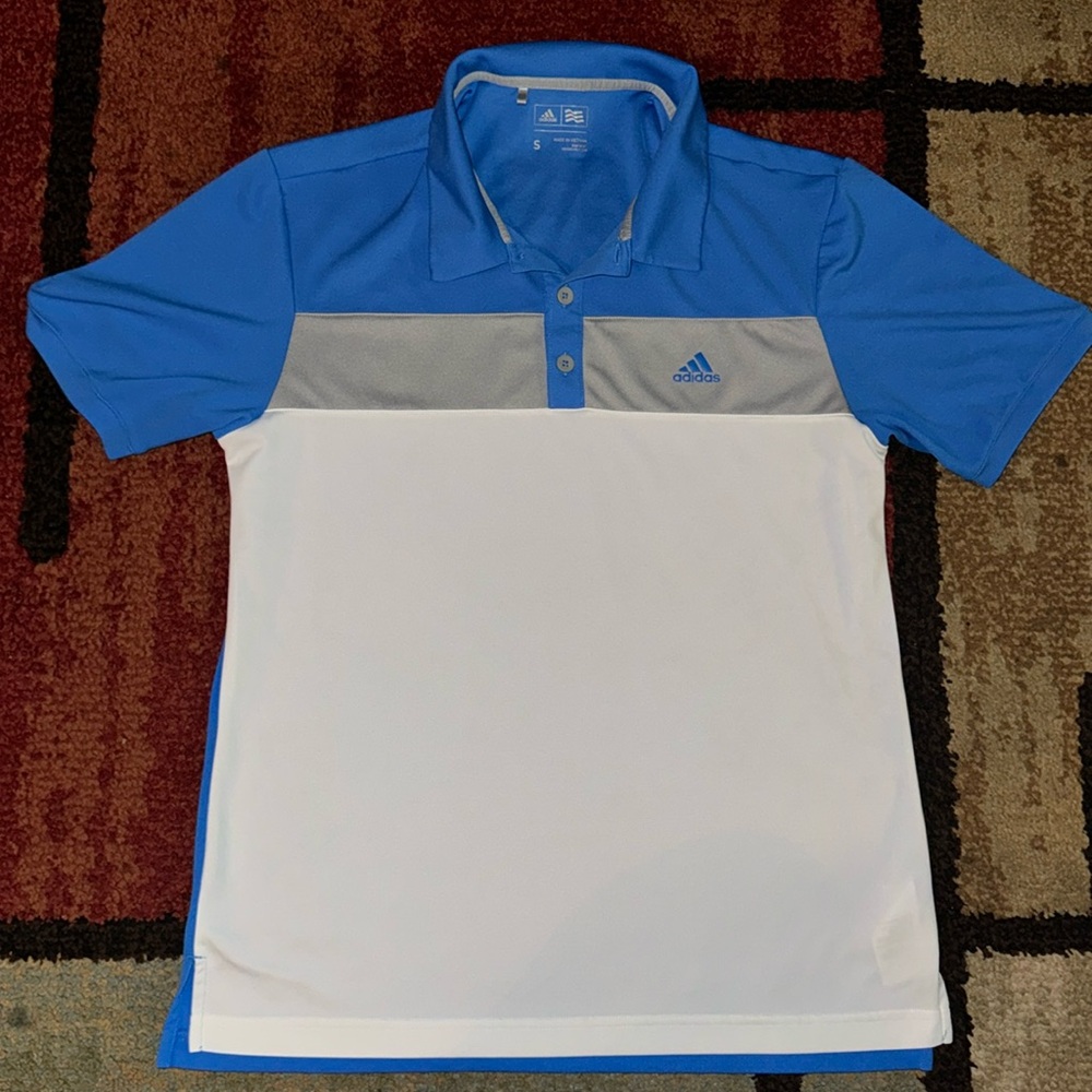 Adidas Men's ClimaLite Blocked Polo Golf Shirt